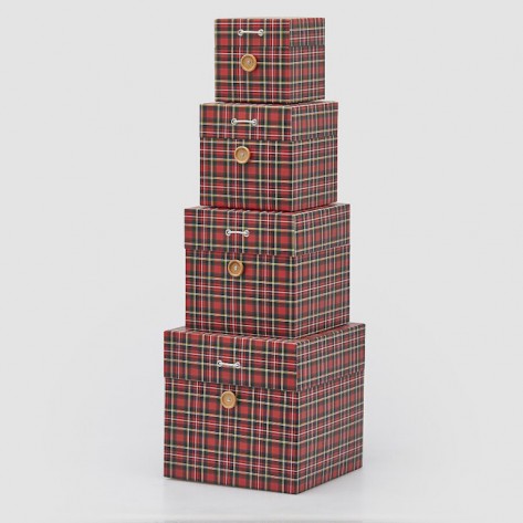 KUTIJA UKRASNA TARTAN 8101392A774 22X22 EDG