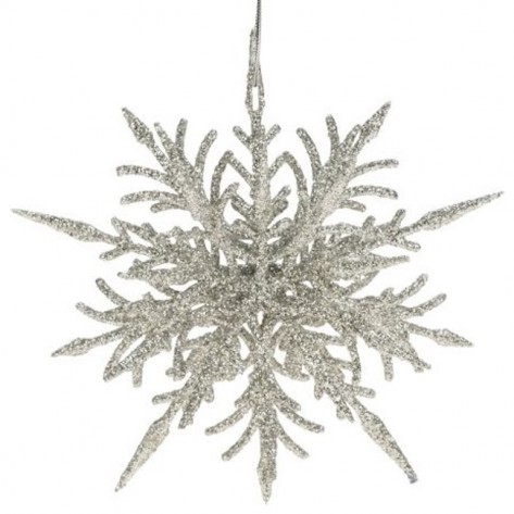 PAHULJA 3D FILIGREE 12CM SREB.GLIT. WEI