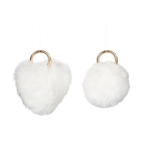 PRIVJESAK ZA KLJUČEVE KUGLA/SRCE IVORY SORT JOL