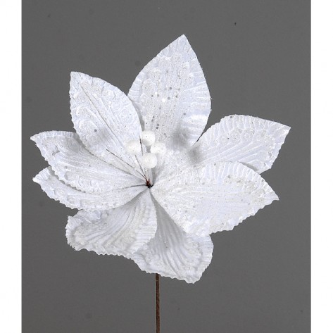 CVIJET GLITTER BIJELI VET