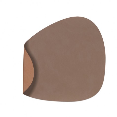 PODMETAČ CURVE L DOUBLE NUPO TRUFFLE/OLD ROSE LIN