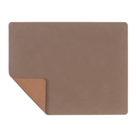 PODMETAČ SQUARE L DOUBLE NUPO TRUFFLE/OLD ROSE LIN