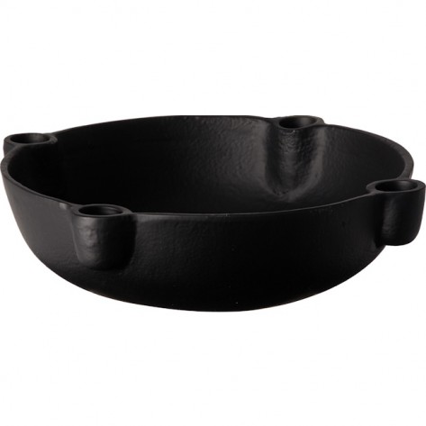 SVIJEĆNJAK 24CM 4S CRNI KOOP