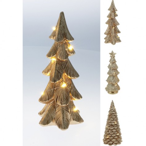 JELKA XMAS 21CM LED ZLAT. SORT KOOP