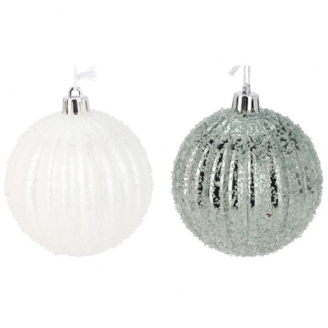 KUGLICA FROSTED 8CM SORT KOOP