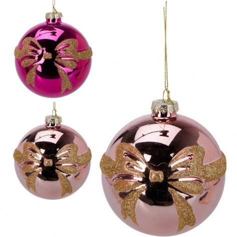 KUGLICA DEKOR MAŠNA 10CM SORT KOOP