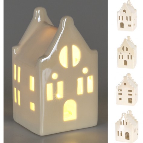 KUĆICA SA LED SVIJETLOM 10CM BIJ. SORT KOOP