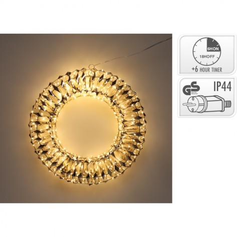 VIJENAC 38CM MICROLED ZLAT. KOOP