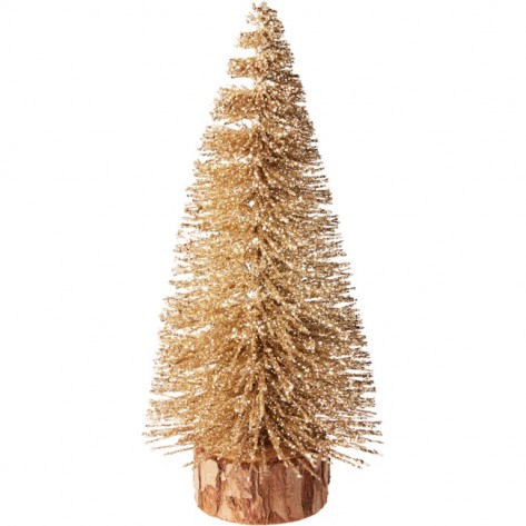 BOŽIĆNO DRVCE 14CM ZLATNO KOOP