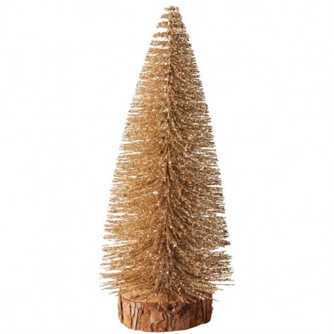 BOŽIĆNO DRVCE 25CM ZLATNO KOOP