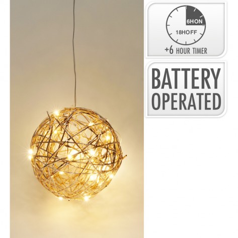 KUGLA 15CM LED CHAM. KOOP