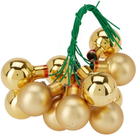 KUGLICE BUKET 12KOMX20MM ZLAT. KOOP