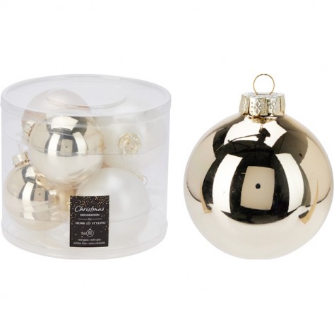 KUGLICE D80MM SET 6/1 SORT KOOP