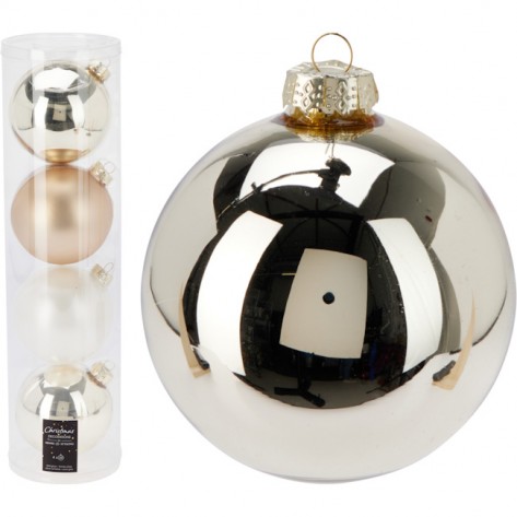 KUGLICE D10CM SET 4/1 SORT KOOP