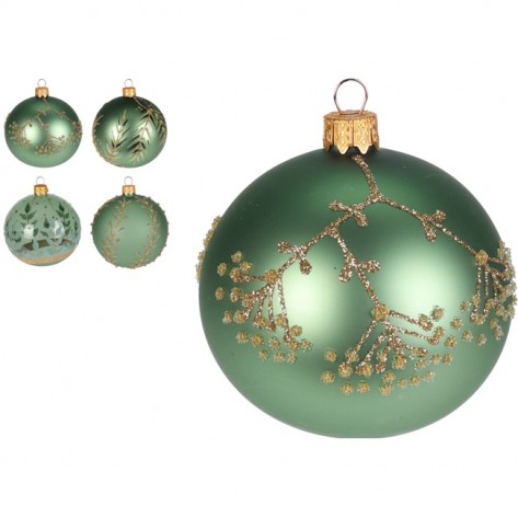 KUGLICA 10CM ZELENA SORT KOOP