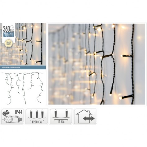 LAMPICE ICICLE 360LED WW KOOP