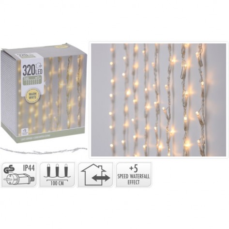 SVIJETLEĆA LED ZAVJESA 320LED KOOP