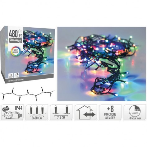 LAMPICE LED 480KOM MULTI OUTDOOR KOOP