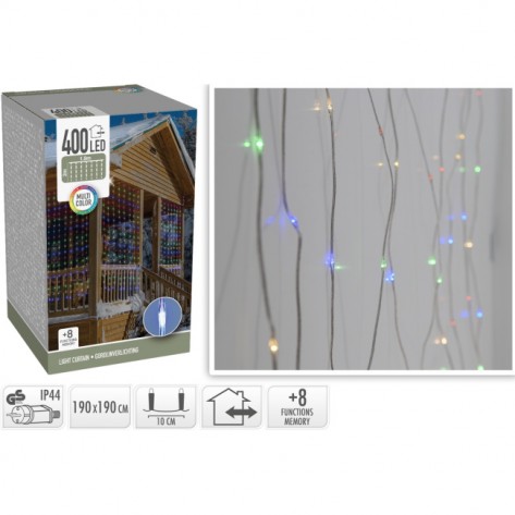 ZAVJESA SVIJETLEĆA 400LED MULTICOLOR KOOP