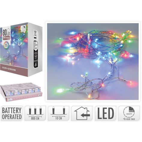 LAMPICE LED 80KOM BO MULTI TIMER KOOP