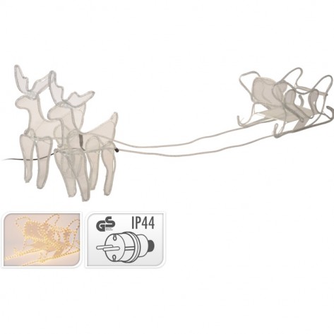 SOBOVI SA SANJKAMA SVIJETLEĆI 36LED/1M KOOP