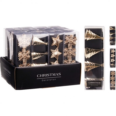 PRSTEN ZA SALVETE ZIMSKI MOTIVI 4KOM ZL. SORT KOOP