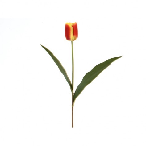 TULIPAN 63CM ŽAMET CRVENO-ŽUTI DKO