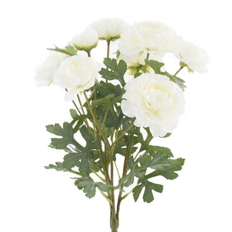 RANUNKULUS BUKET 40CM X3 BIJELI DKO