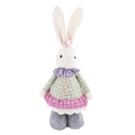 ZEČICA U ROZA/ZELENOJ HALJINI H39CM DKO