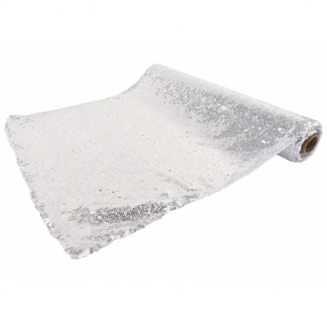 TKANINA QUEEN 42CMX5M SREBRNA DKO