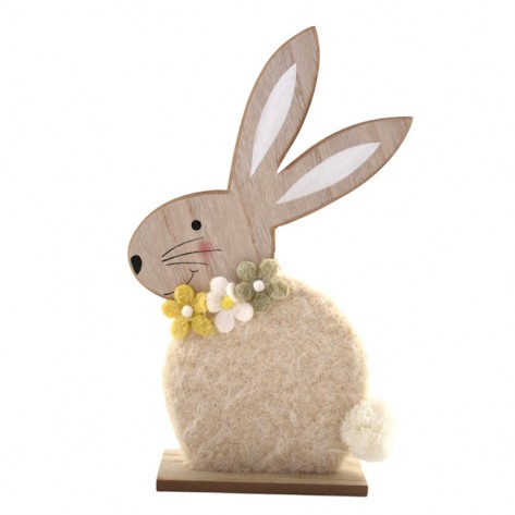 ZEC VUNENI 32CM NA PODLOŠKU KREM DKO