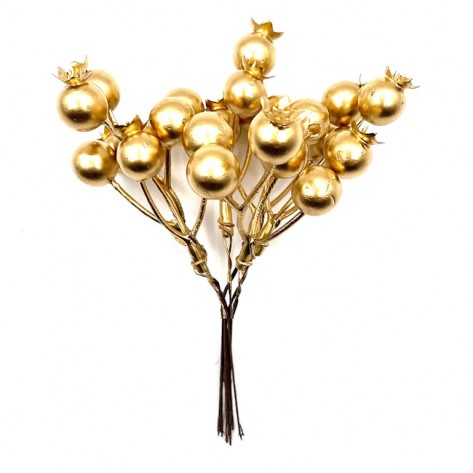 BUKET ŠIPAK BOBICE 16CM ZLAT. DKO