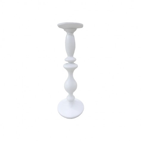 SVIJEĆNJAK H35,5CM BIJELI DKO