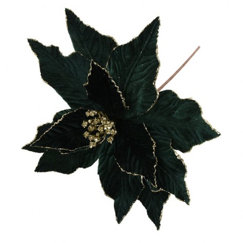 BOŽIĆNA ZVIJEZDA 45CM VELUR ZEL. DKO