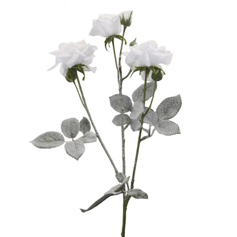 RUŽA GRANA 61CM LEDENA BIJ. DKO