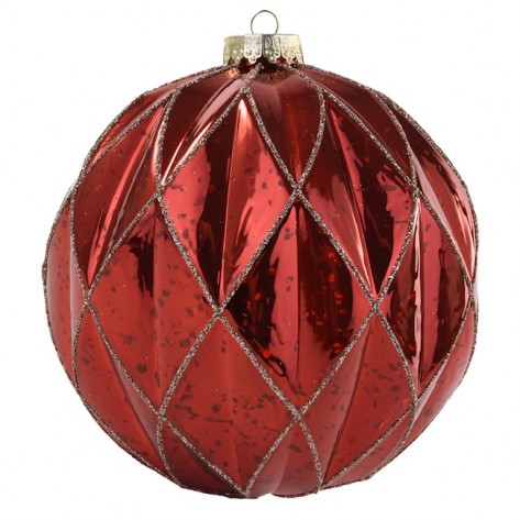 KUGLICA NEPTUN DIA 15CM CRV/ZLAT (2) 1KOM DKO