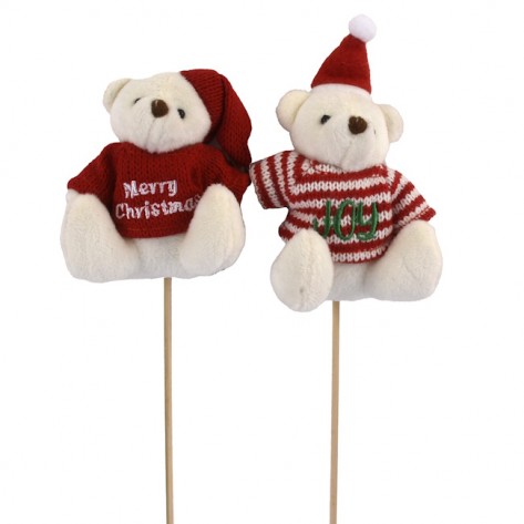 MEDVJEDIĆ NA ŠTAPU 28CM 2KOM DKO