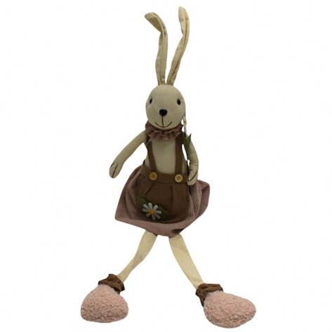 ZEČICA H50CM U ROZA ODJEĆI DKO