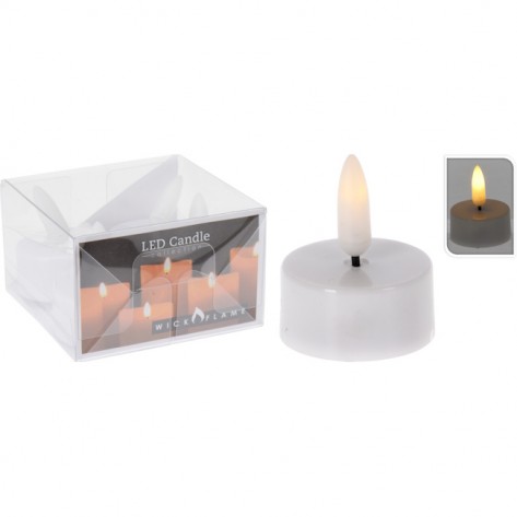 SET LED SVIJEĆA 4KOM BIJELE KOOP