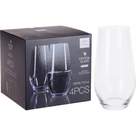 ČAŠE ZA VODU TUMBLER 58CL SET 4/1 KOOP