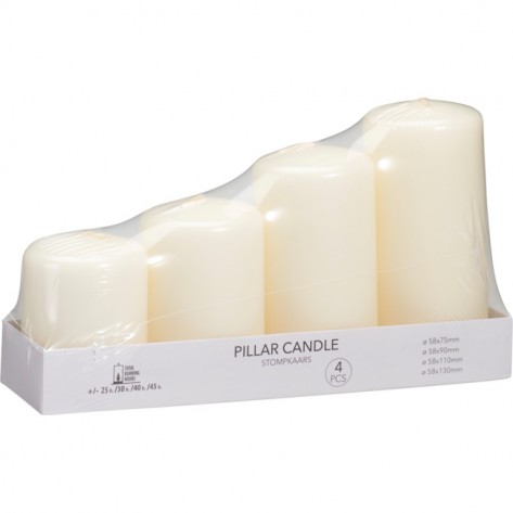 SVIJEĆE BIJELE SET 4KOM KOOP