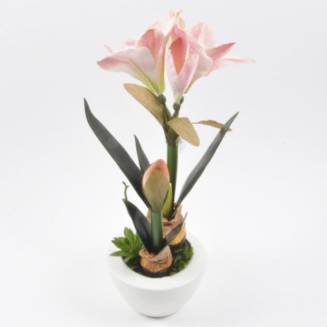 AMARILIS X2/42CM U BIJ. VAZI ROZA DKO