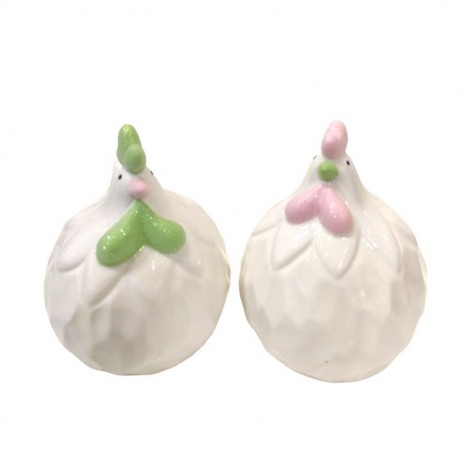 KOKOŠ/PIJETAO PORC. H15CM SORT DKO