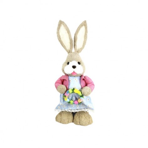 ZEČICA S VIJENCEM 25X22X60CM PLAVA ODJEĆA DKO