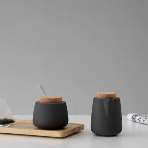 SET ZA MLIJEKO/ŠEĆER NICOLA CHARCOAL VIV