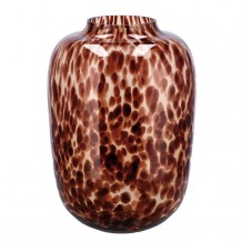 VAZA STAKLO LEOPARD AMBRA 28X42CM MAK