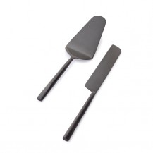 SET PRIBORA ZA KOLAČE HESTIA NERO 2KOM BIZ