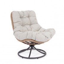 FOTELJA GIREVOLE AZORES ANTRACIT BIZ