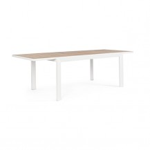 STOL ALL. BELMAR 160-240X100 BIJELI BIZ