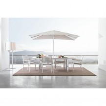 STOL ALL. BELMAR 160-240X100 BIJELI BIZ